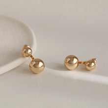 Load image into Gallery viewer, Skhek Gold Color Dangle Earrings Temperament Metal Ball Drop Earrings For Woman‘s Korean Fashion Jewelry Gothic Girl&#39;s Earrings