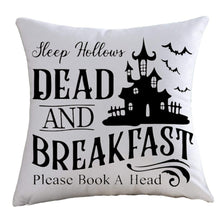 Load image into Gallery viewer, SKHEK Neon Rainbow Color Funny Letter &quot;I Smell Children&quot; Halloween Cushion Cover Party Decor Pumpkin Bat Wizard Ghost Pillowcase