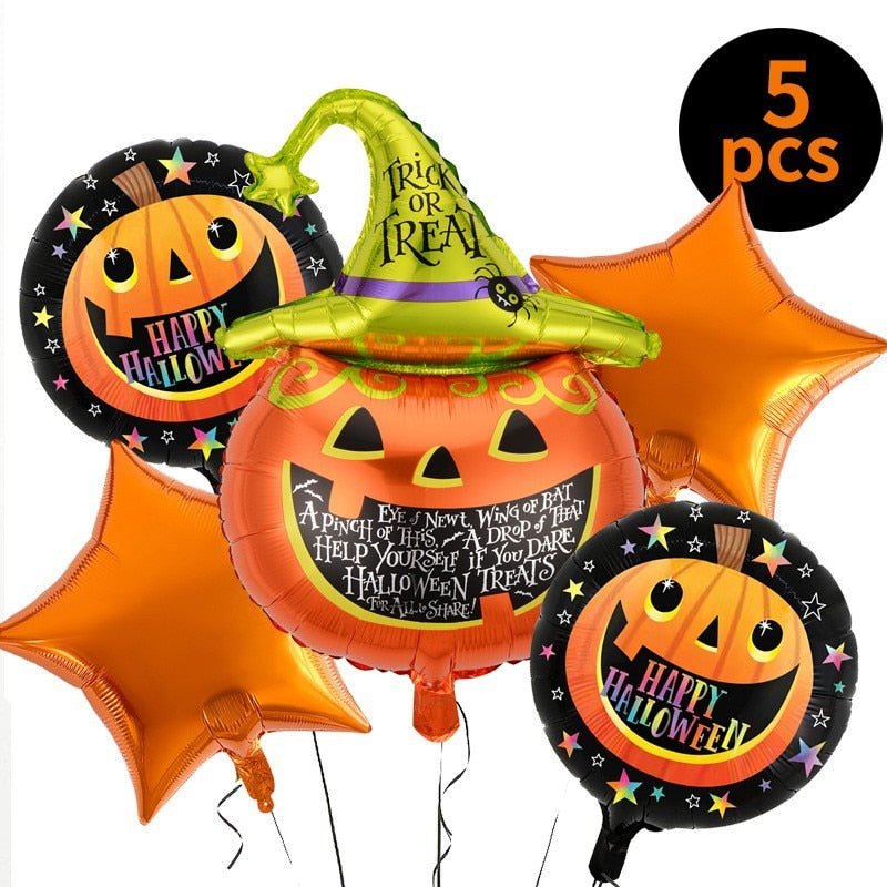 SKHEK 5Pcs/10Pcs Halloween Clap Circle Toys Pumpkin Decor Bat Bracelet Halloween Party Favor Kids Gifts Prank Fun Birthday Witch Toys