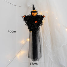 Load image into Gallery viewer, SKHEK 1Pcs Halloween Hanging Ghost Decorations Pumpkin Ghost Straw Windsock Pendant For Outdoor Indoor Bar Party Background Decoration