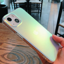 Load image into Gallery viewer, Skhek Back to School Luxury Matte Laser Aurora Phone Case For Iphone 13 Mini 13 Pro Max Hybrid Ammor Shockproof Cover For Iphone 12 11 Xs X Xr 7 Plus