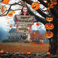 Load image into Gallery viewer, SKHEK 1Pc Halloween Ornaments Living Room Door Window Happy Halloween Pumpkin Witch Hat Children&#39;s Toy Tag Halloween Decoration