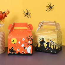 Load image into Gallery viewer, SKHEK 4Pcs Halloween Candy Gift Box Cookie Snack Cake Packaging Boxes Bag Halloween Party Decoration Supplies Trick Or Treat Kids Gift