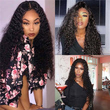 Load image into Gallery viewer, Skhek  Transparent 360 Full Lace Deep Wave Frontal Wig Human Hair 13X4/13X6 Glueless Curly Lace Front Wigs Brazilian Wet And Wavy Wig