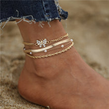 Load image into Gallery viewer, Skhek Fashion Gold Color Simple Chain Anklets For Women Summer Beach Foot Jewelry Bohemian Butterfly Anklet Bracelets Accessories