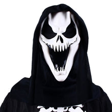 Load image into Gallery viewer, SKHEK Scream Scarecrow Halloween Adult Male Zombie Horror Scream Death Ghost Costume Cosplay Fancy Dress Mask Party Accessories