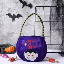 Load image into Gallery viewer, SKHEK Halloween Gift Non Woven Tote Bag Black Hat Pumpkin Witch Horror Ghost Festival Party Trick Or Treat Happy Halloween Day Decor