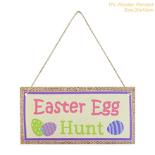 Load image into Gallery viewer, Easter Decoration for Home Wooden Easter Egg Holder Shelves DIY Craft Handmade Ornaments Kids Gift Happy Easter Party Decor 2022
