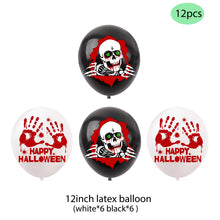 Load image into Gallery viewer, SKHEK Halloween Decorations Scary Ghost Skull Globos Pumpkin Spider Balloon Happy Halloween Props Home Holiday Party Decor Supplies