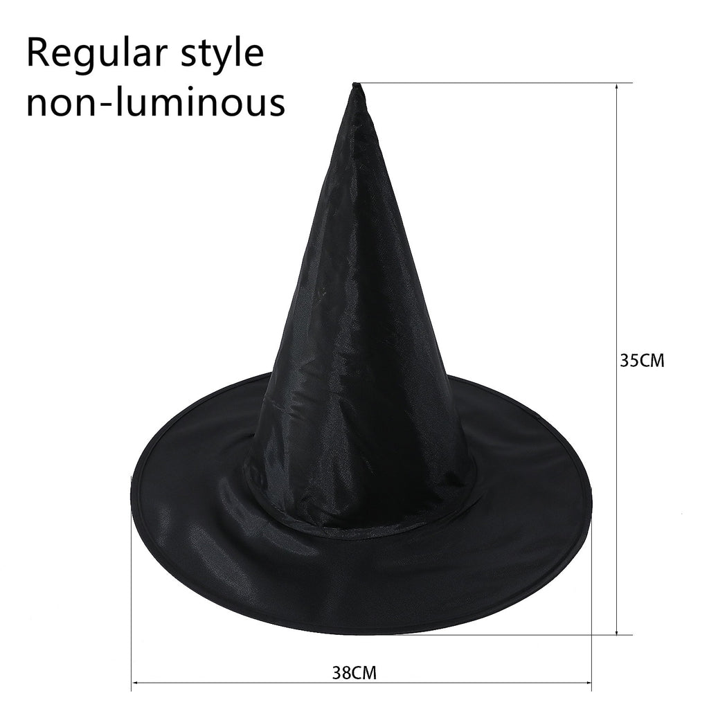 SKHEK Lighted Witch Hats Halloween Decorations Can Be Hung Tree Hanging Ornament Halloween Costume Cosplay Wicked Witch Supplies