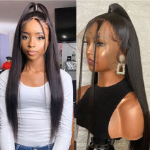 Load image into Gallery viewer, Skhek  HD Lace Human Hair Wigs For Women Bone Straight Brazilian Frontal Wigs Remy Hair Transparent Full Lace Front Wig 180%