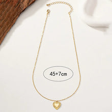 Load image into Gallery viewer, Basic Simple Style Heart Shape Alloy Plating 14K Gold Plated Women&#39;s Pendant Necklace