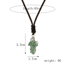 Load image into Gallery viewer, Casual Simple Style Mushroom Natural Stone Rope Handmade Plating Women&#39;S Pendant Necklace