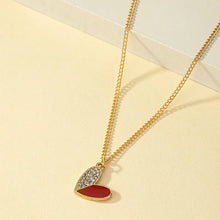 Load image into Gallery viewer, Classic Style Commute Heart Shape Alloy Plating Inlay Rhinestones 14K Gold Plated Women&#39;s Pendant Necklace