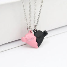 Load image into Gallery viewer, Cute Heart Shape Alloy Mixed Materials Handmade Couple Pendant Necklace