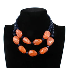 Load image into Gallery viewer, Occident And The United States Resin  Necklace (Orange)  NHCT0037-Orange