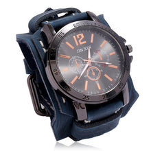 Load image into Gallery viewer, Jessingshow Men Watch Luxury Wristwatch Quartz Wristwatches Fashion Blue Glass Punk Style Mens Watches Relogio Masculino